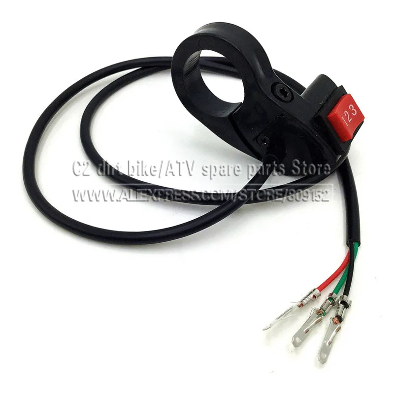 

22mm Electric 3 Speed Module Switch For Shift E-bike Scooter Bike Motorcycle Kit Gear switch
