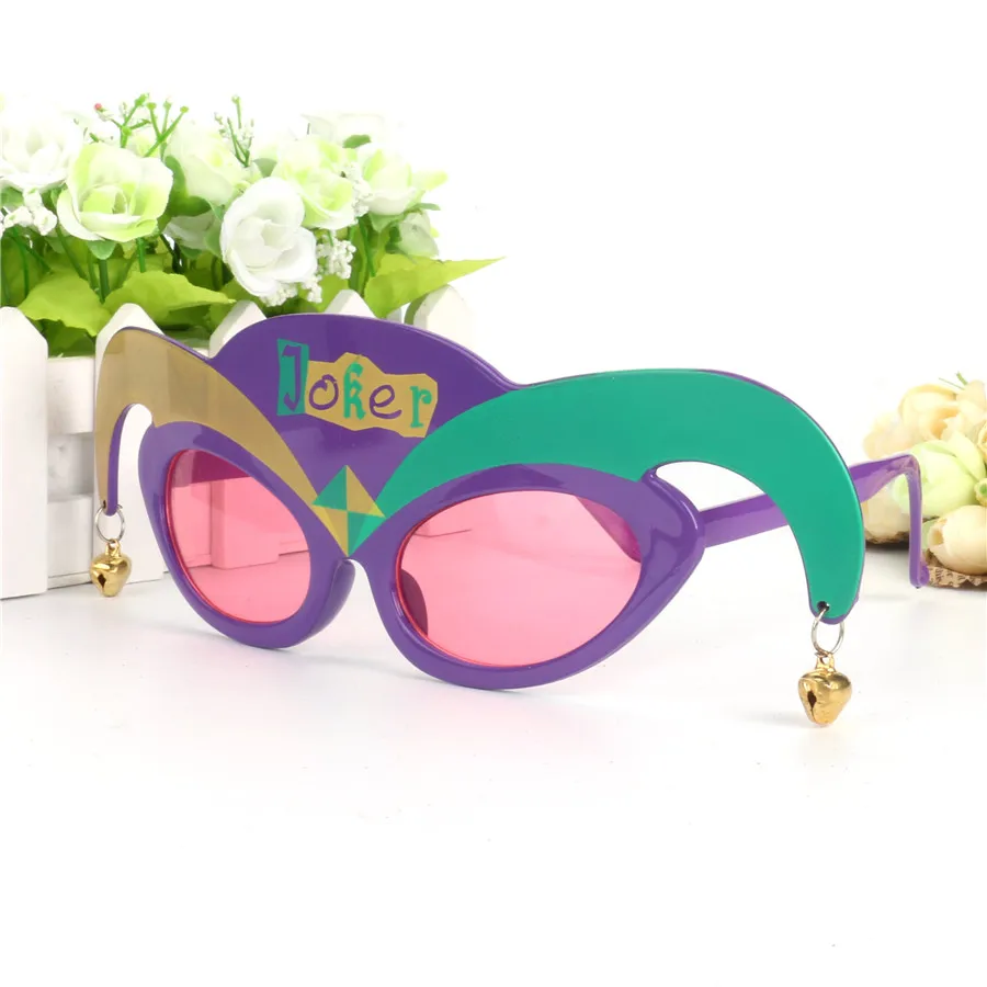 Забавный костюм Джокера клоуна очки Марди Гра маска подарки для мероприятий