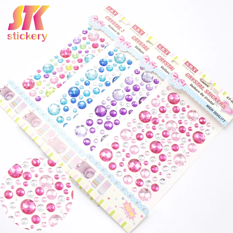 Оптовая Продажа Модный драгоценный камень Стикеры DIY наклейка мобильный ПК Art