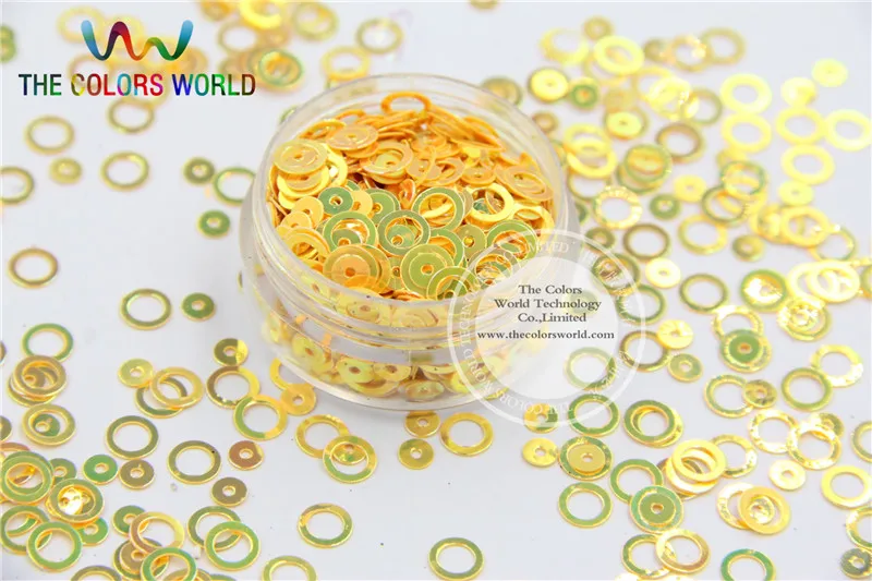 HY6 1 блестящее кольцо в горошек с блестками для дизайна ногтей или украшения