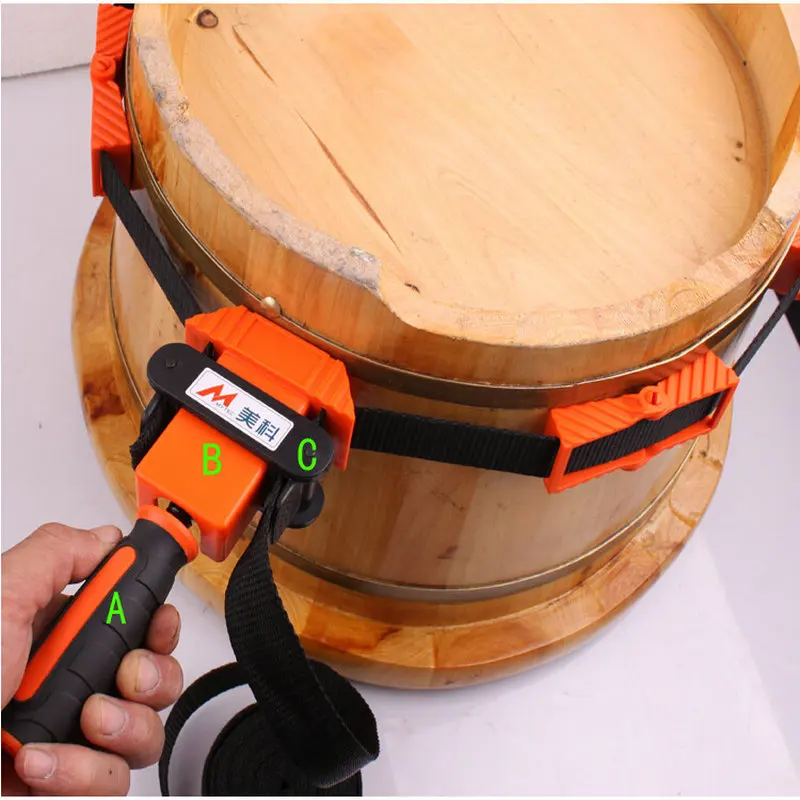Nylon Multi-Function Binding Belt Clamp Polygons Angle Clip With 4M Long Non Skip TPR Handle Woodworking Tool |