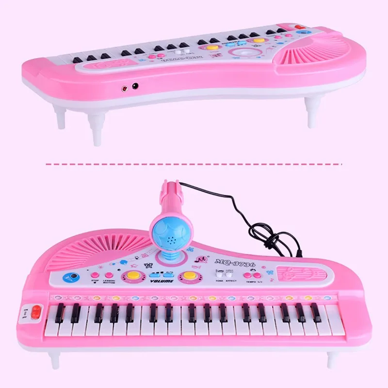 37 клавиш electone мини электронные клавишные музыкальные игрушки с микрофоном