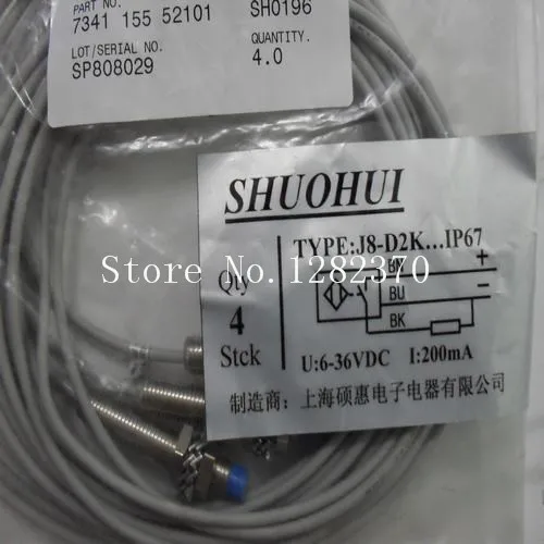 

[SA] новые оригинальные специальные продажи бесконтактный выключатель SHUOHUI J8-D2PK IP67 Spot-10 шт./лот