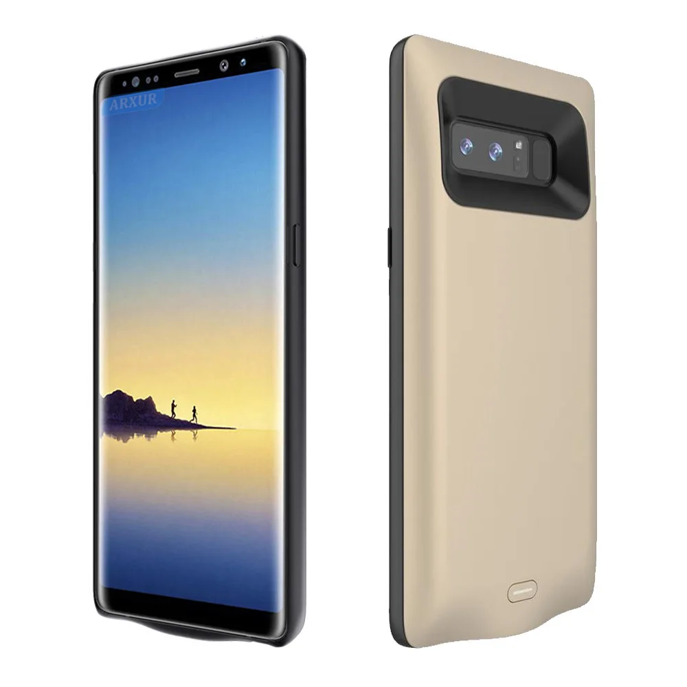 Gold for Note 8 Чехол для зарядного устройства для samsung Galaxy Note 8, чехол для аккумулятора, внешний аккумулятор, чехол для зарядного устройства Note8, дополнительная зарядка - Цвет: Gold for Note 8
