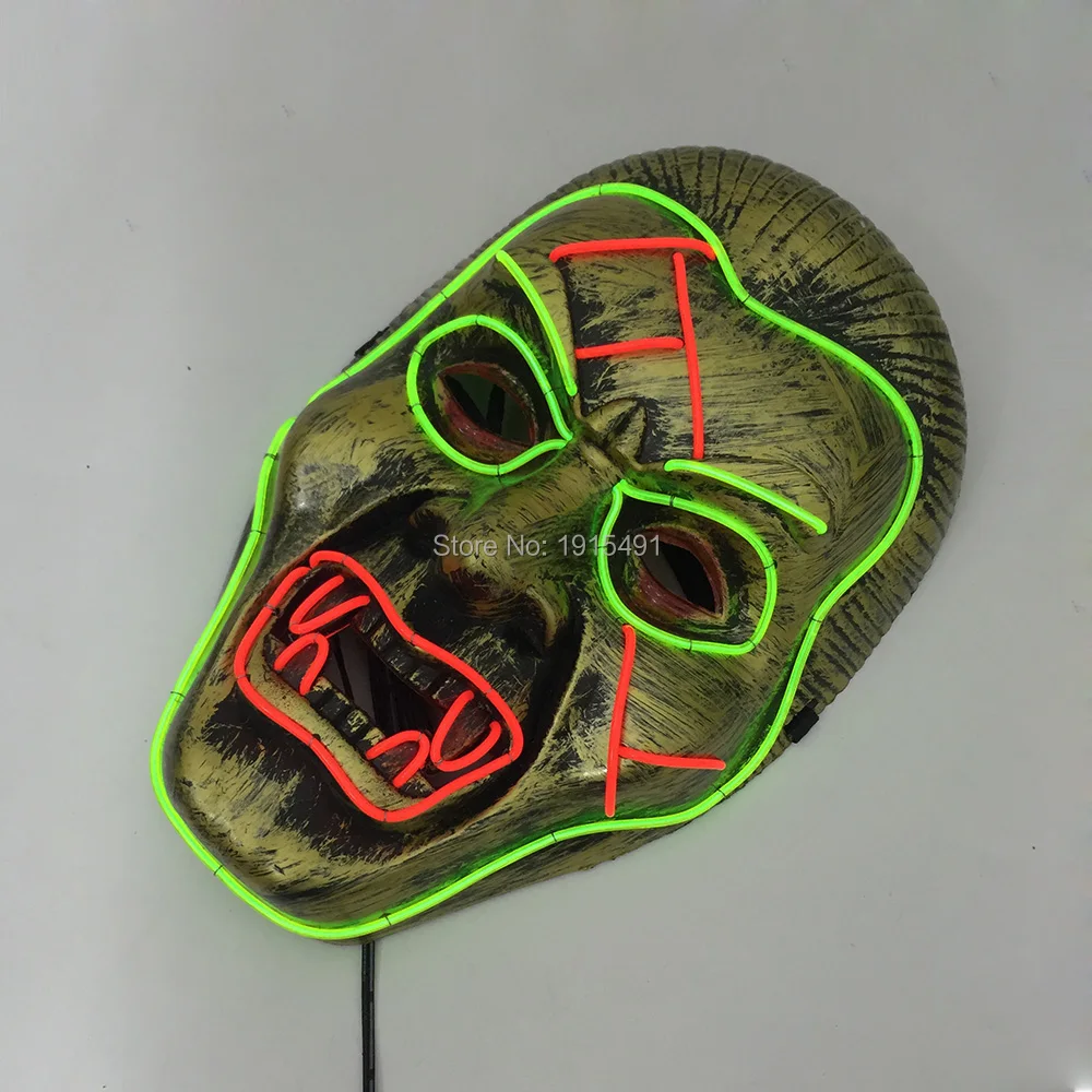 Маскарадный костюм Маскарадная маска со светодиодной подсветкой страшные