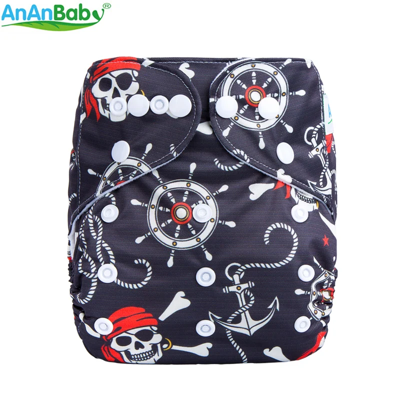 Ananbaby Экологичные подгузники моющиеся регулируемые тканевые костюм для