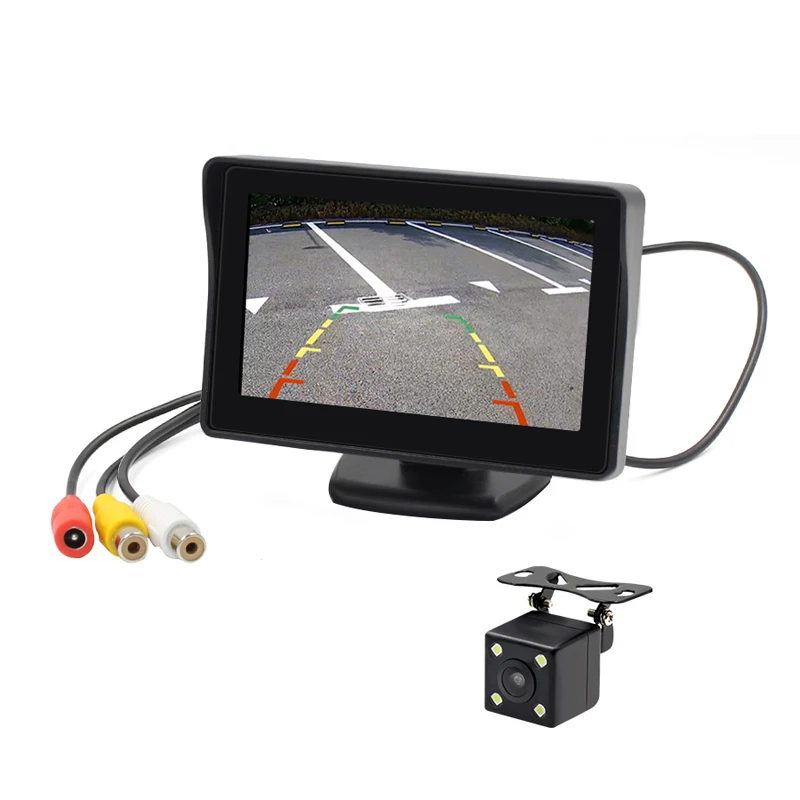 YAZH 4 3 дюймовый монитор TFT lcd Автомобильный складной для экрана обратная