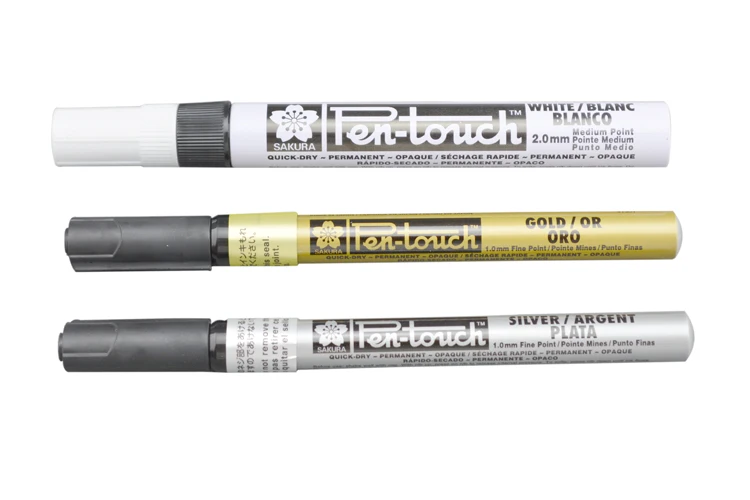 Japan XPFK 12pcs 41502/41501/42500 Paint pen Highlighter Marker Signature pen Touch up pen 2.0mm thick strokes