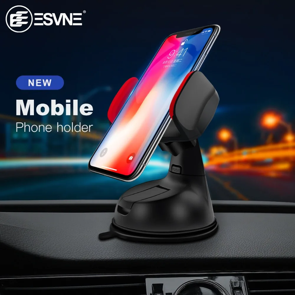 ESVNE держатель телефона в авто Универсальный лобовое стекло для iPhone 8 6 7 X
