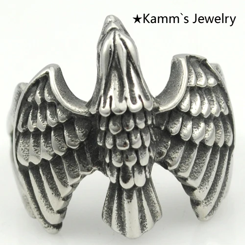 Акции летающего орла! Большой палец круглые Литые Кольца Ретро ювелирные изделия