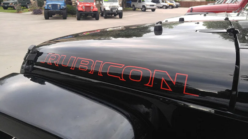 2 шт. JDM наклейка спортивные двигателя капот крыло сбоку и quotRubicon персонажей из