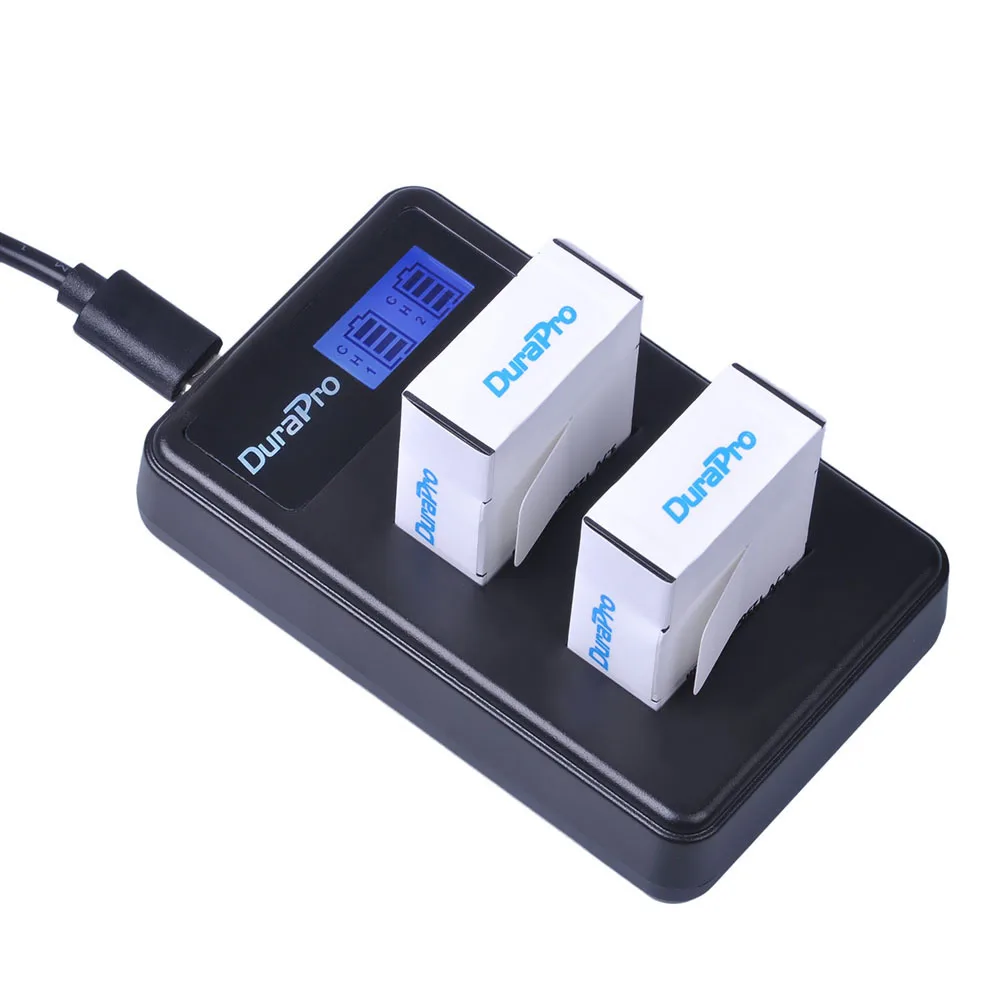 Зарядное устройство Durapro AHDBT-301 AHDBT 301 зарядное с ЖК-дисплеем и USB-портом для 302 Gopro Hero