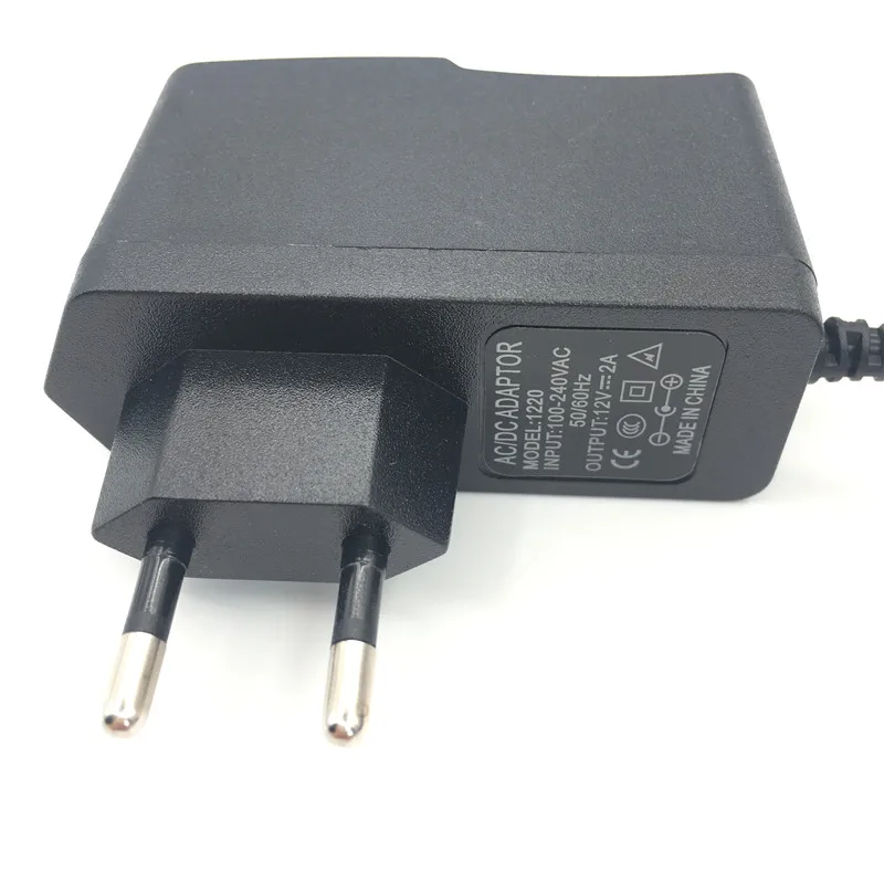 12V 2A AC/DC 18650 адаптер зарядного устройства 12 вольт DC 5,5*2,1 мм адаптер питания со светодиодным светильник 1,2 м кабель