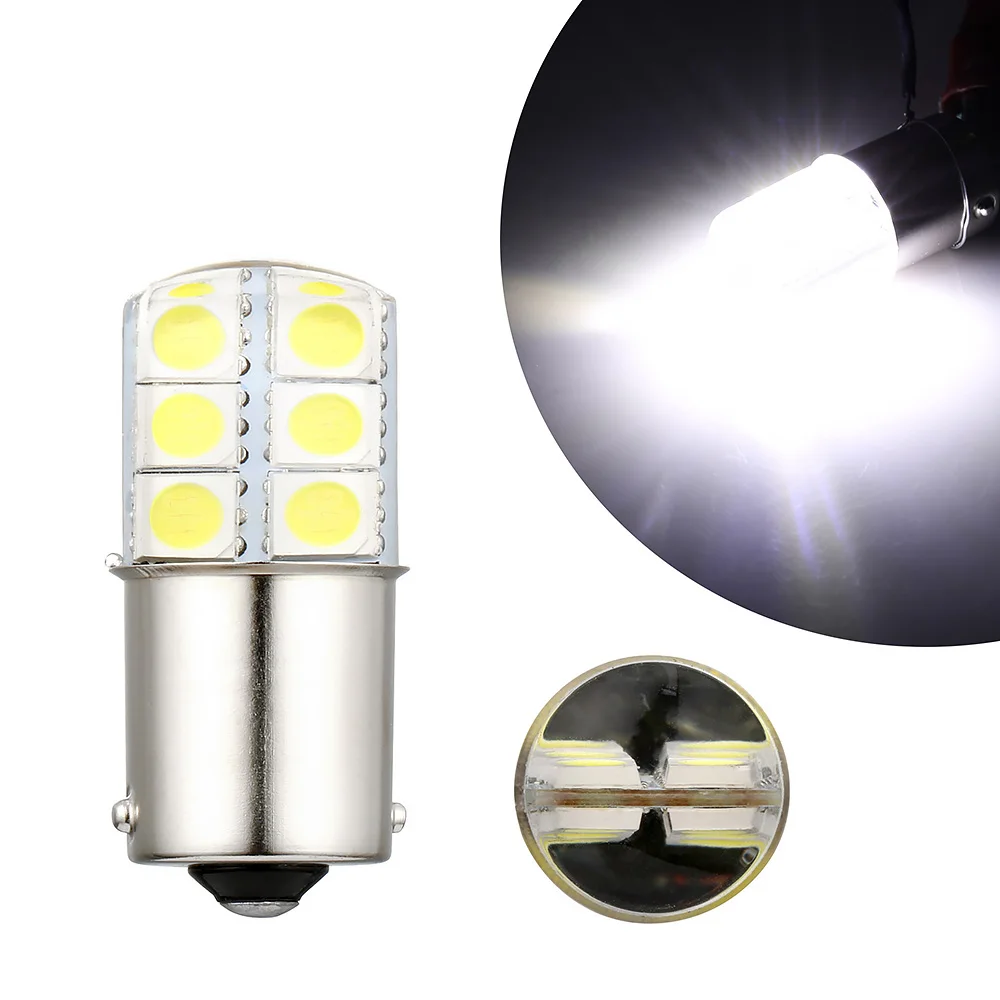 1 шт. S25 1156 BA15S p21w светильник белый свет s 5050 12SMD силикагель 12 В постоянного тока