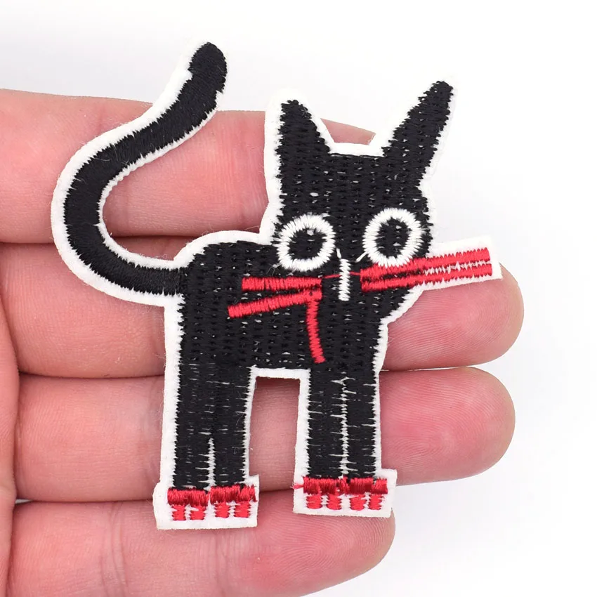 1 шт. нашивки для кошек вышитые в виде животных швейная одежда мотивы горячая