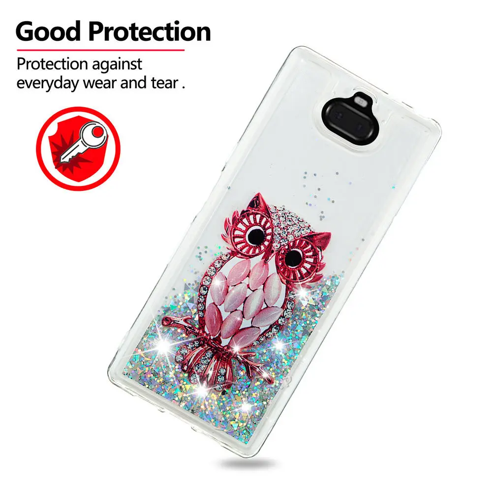 Quicksand Case for Sony Xperia 10 Plus I3213 I3223 Dynamic Liquid Glitter Stars Phone Cover 10+ I4213 I4293 |