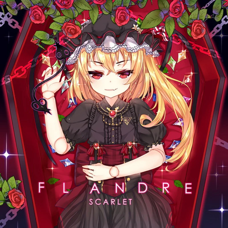 Окт. Домашний текстиль Touhou Project аниме Фландр Скарлет полиэфирная односторонняя