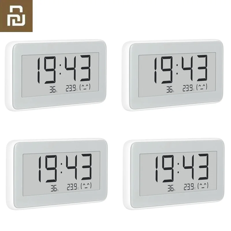 4Pcs Xiao mi jia Bluetooth температура Hu mi dity сенсор E-link ЖК-экран цифровой термометр измеритель влажности Смарт связь mi APP - Цвет: 4Pcs