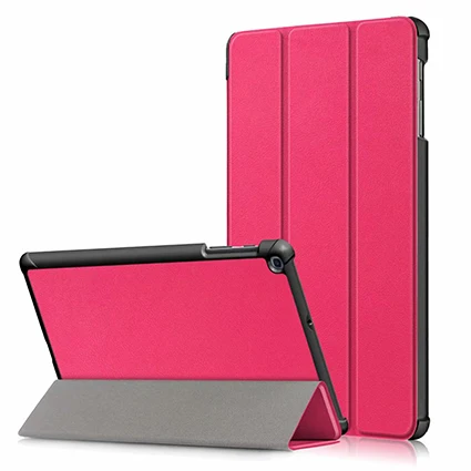 PC-RoseRed Для samsung Galaxy Tab A 10,1 дюймов SM-T510 SM-T515 из искусственной кожи Магнитный чехол для samsung Galaxy Tab A 10,1 чехол - Цвет: PC-RoseRed