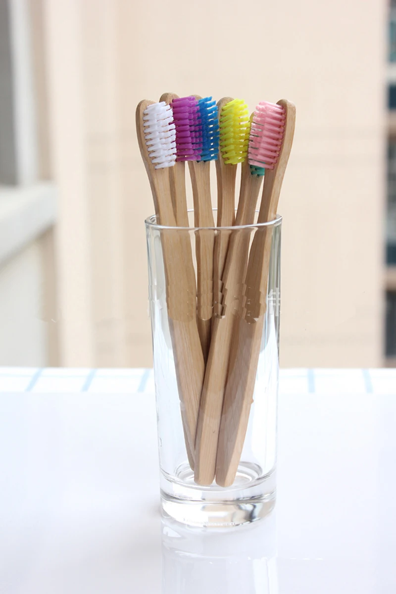 Зубная щетка из натурального бамбука мягкая щетина зубная маленькая для гигиены