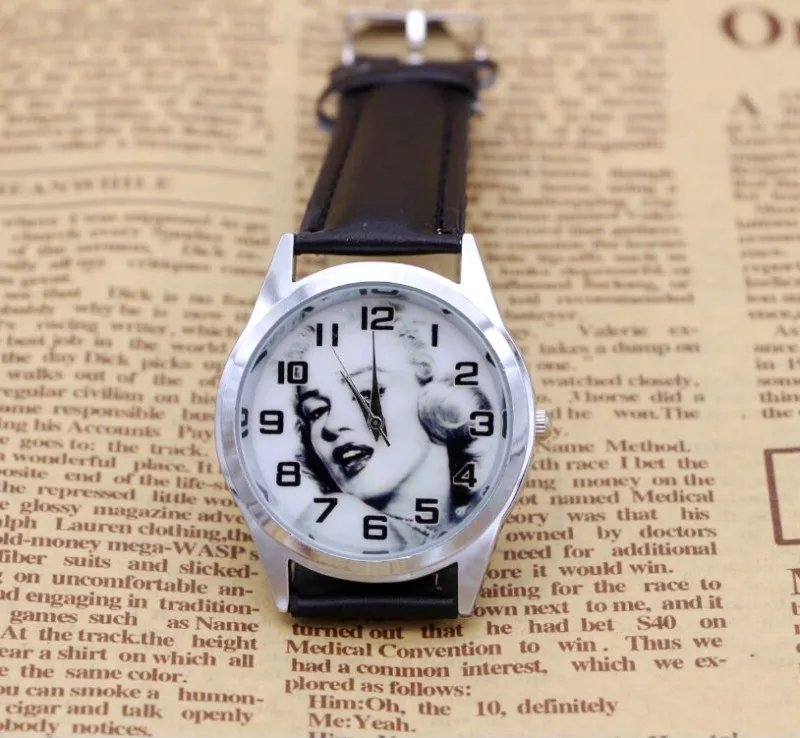 Новые студенческие часы Оптовая цена Продажа сплав кварцевые модные Мэрилин