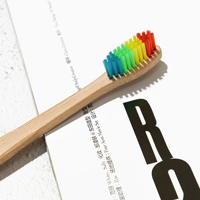 Зубная щетка из бамбука с мягкой щетиной деревянной ручкой|toothbrush soft|bamboo toothbrushsoft