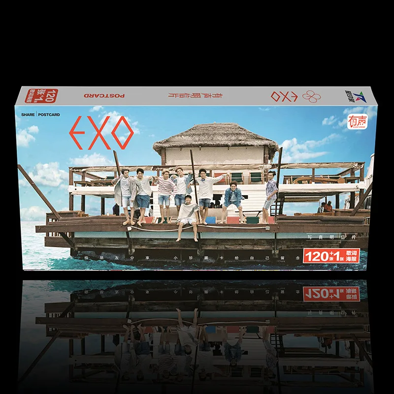 Фотокарта Kpop exo стикер для постеров k pop m L открытка lomo card лирика поп Продукция|pcs| |