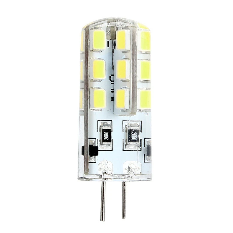 5 шт G4 DC 12 В 2835 SMD 24 светильник Холодный Белый силиконовый кукурузный свет лампа