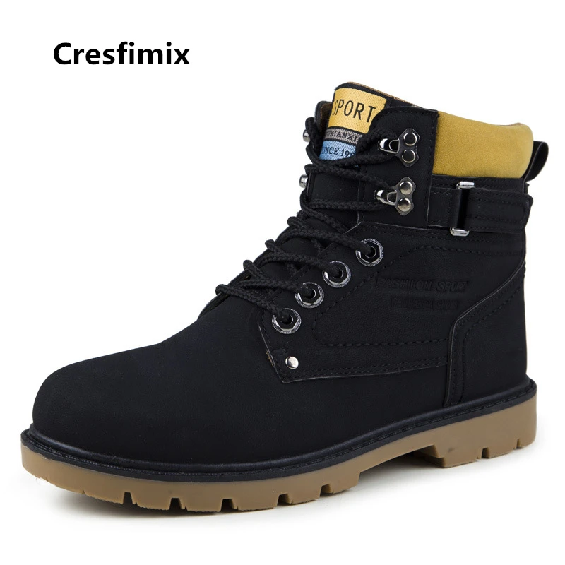 Мужские модные удобные туфли Cresfimix на шнуровке мужские крутые осенне зимние