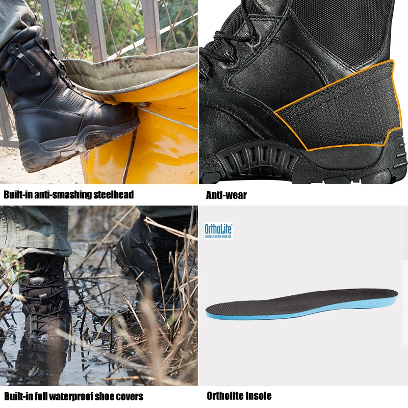 FREE SOLDIER outdoor sport shoes men for hiking walking climbing tactical men's boots hiking shoes