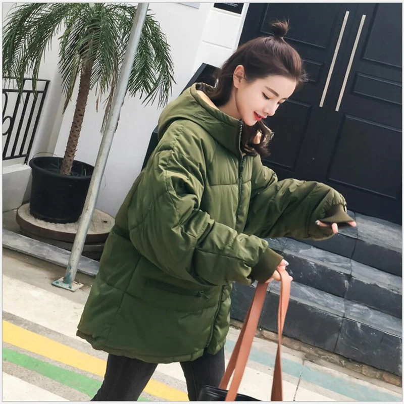 

2019 Autumn Winter Jacket Women Parkas for Coat Fashion Female Jacket With a Hood Jaqueta Feminina Chaquetas Mujer K077
