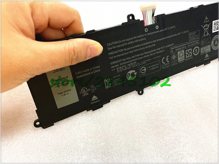 GYIYGY 7,4 V 38wh 2H2G4 ноутбука Батарея для DELL Venue 11 Pro 7140 2H2G4 21CP5/63/105 2217-2548 Tablet