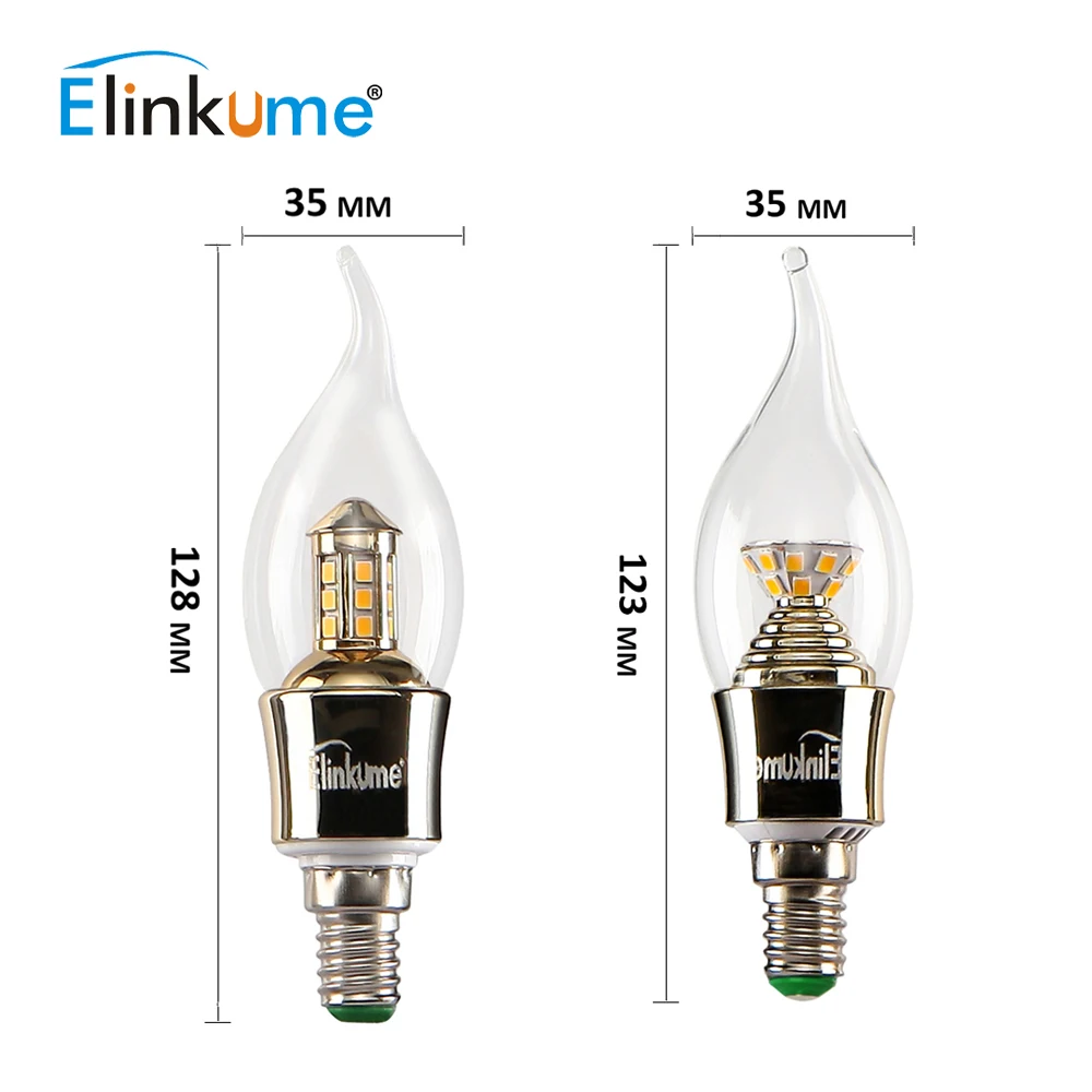 MUMENG E14 светодио дный свечки 2835SMD лампы высокой Яркость 5 Вт SMD2835 18 25 s AC85-265V теплый