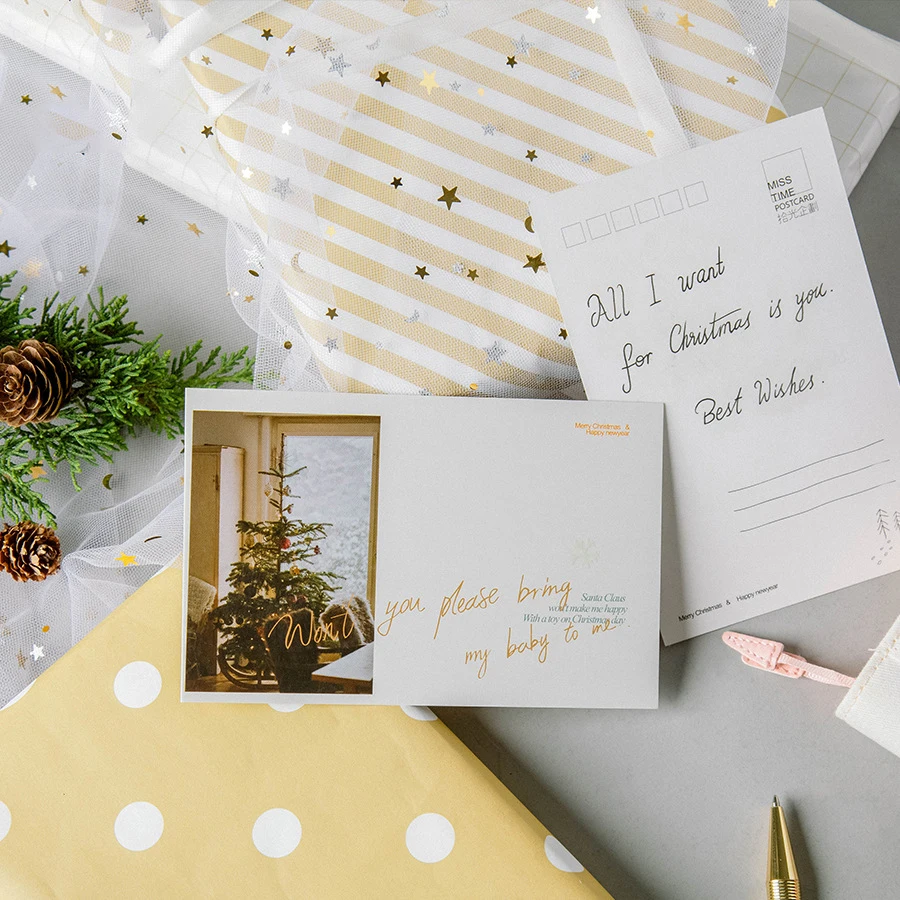 

30pcs this moment of Christmas design card multi-use as Scrapbooking party invitation DIY gift greeting card message postcard