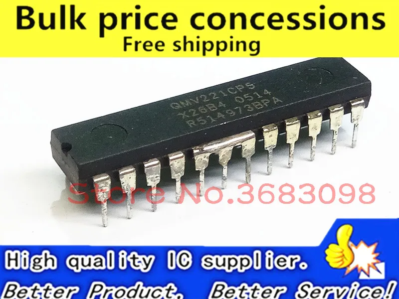 

Free Shipping 10pcs/lots QMV221CP5 QMV221AP5 QMV221 DIP-24 IC