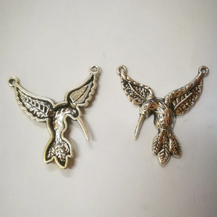 

60pcs charm woodpecker pendants 37*40mm antique silver Handmade Jewelry Making earrings bracelet necklace keychain DIY Supplies