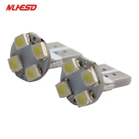 100pcs t10 4smd car led 1210 3528 wedge lights dc12v w5w 4led auto license plate bulbs turn signal lamps 4 smd white wholesale