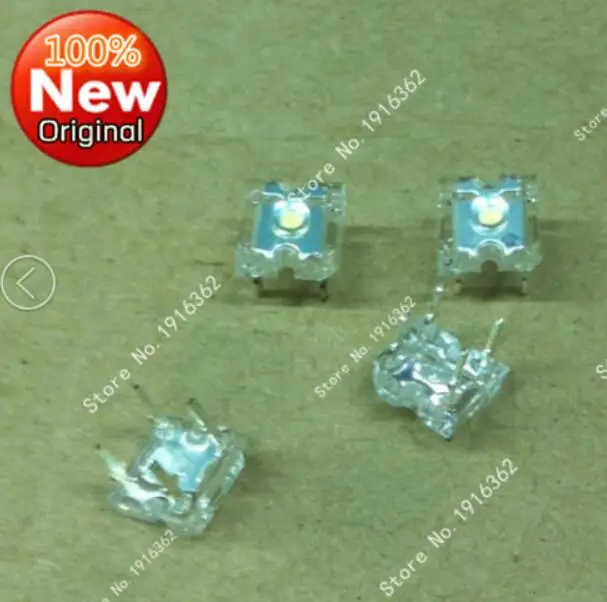 Светодиодная лампа piranha 100 шт./лот 3 мм с белыми волосами и красными светодиодами