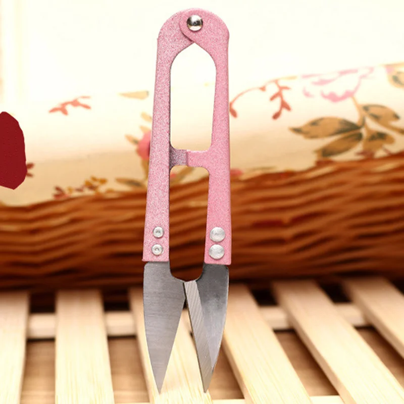 Fashion Multicolor Trimming Sewing Scissors Nippers U Shape Clippers Yarn Stainless Steel Embroidery craft Tailor Hot | Дом и сад