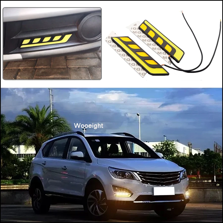Wooeight 12V Автомобильные фары дневного света для вождения DRL светильник и указатель