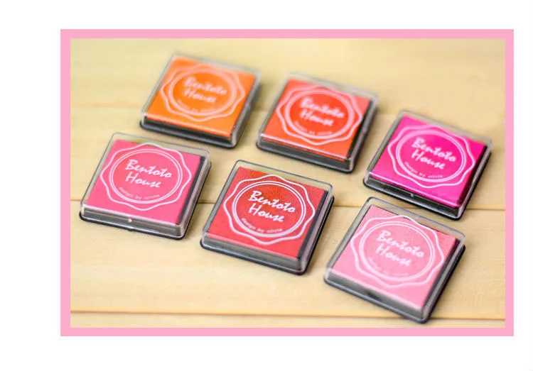 20 цветов новинка милая мультяшная пластиковая прокладка для печати чернил Inkpad