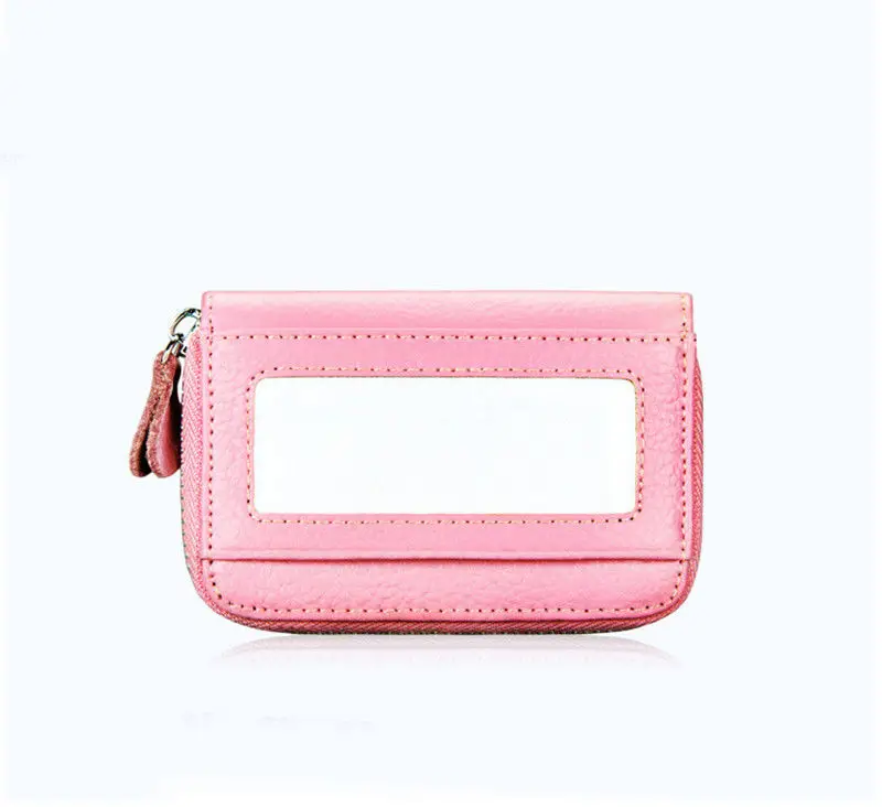 Лидер продаж унисекс из натуральной кожи держатель для карт кошельки Высокое