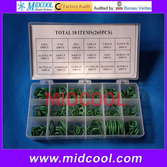 

Brand new R134a O-rings/R134a O-ring kit case