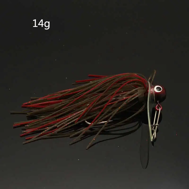 1 шт., 14 г, 19 г, искусственная приманка PESCA, свинцовая юбка, резиновые рыболовные Джиги, силиконовые приманки для бороды, плавающие крючки на окуня, приманки, мягкая водная трава
