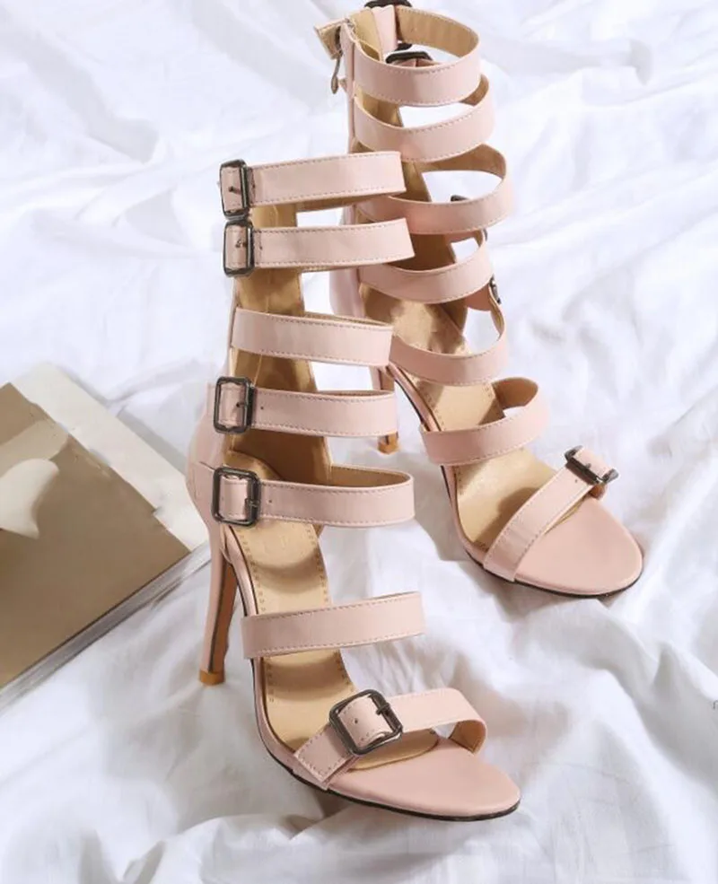 Летние новые стильные женские однотонные Простые Модные Туфли KNCOKAR в римском