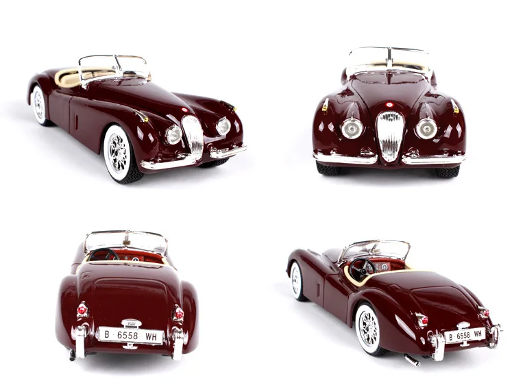 1:24 Масштаб 1951 XK 120 Roadster классический автомобиль-трансформер модель детских игрушек подарки
