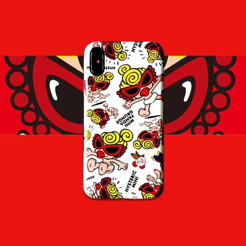 Japan Fashion Tide Pacifier Superman hysteric mini Case for iPhone X Xs Max Xr 8 7 6 6S Plus Matte Soft Silicon Phone Coque |