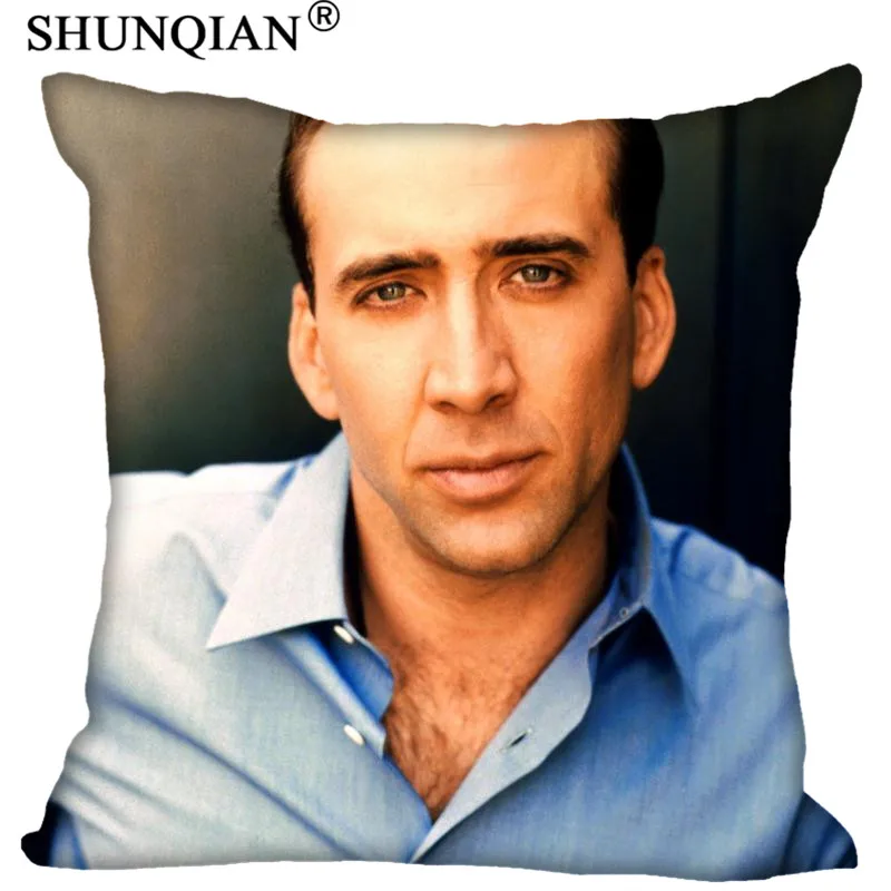 Наволочка на заказ Nicolas Cage квадратная Подушка молнии (две стороны) печать ваших