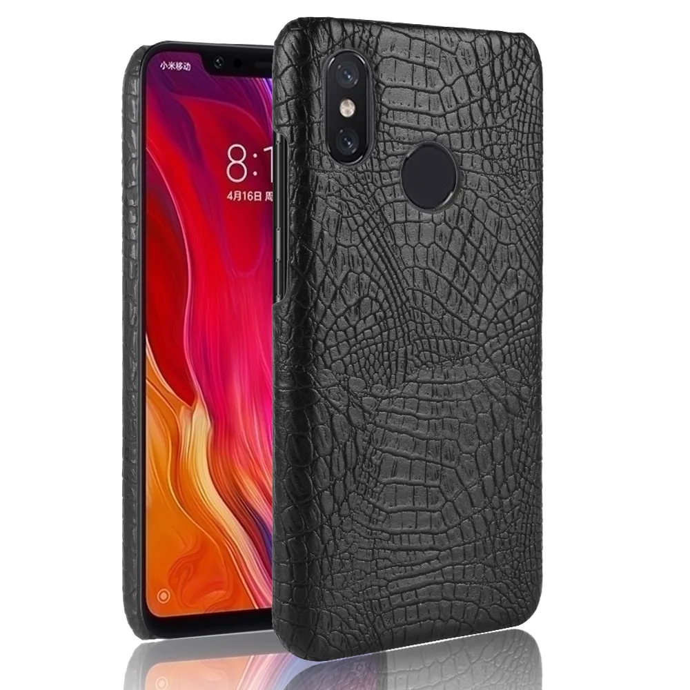 

subin For Xiaomi Mi 8 Case 6.21inch Retro Luxury PU Leather Crocodile Skin Cover For Xiaomi Mi8 Mi 8 Phone Bag Cases