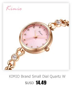 Kimio бренд relojes con diamantes Love Heart драгоценный камень тонкий ремешок наручные часы Аналоговые Круглый браслет часы для женщин Девушка